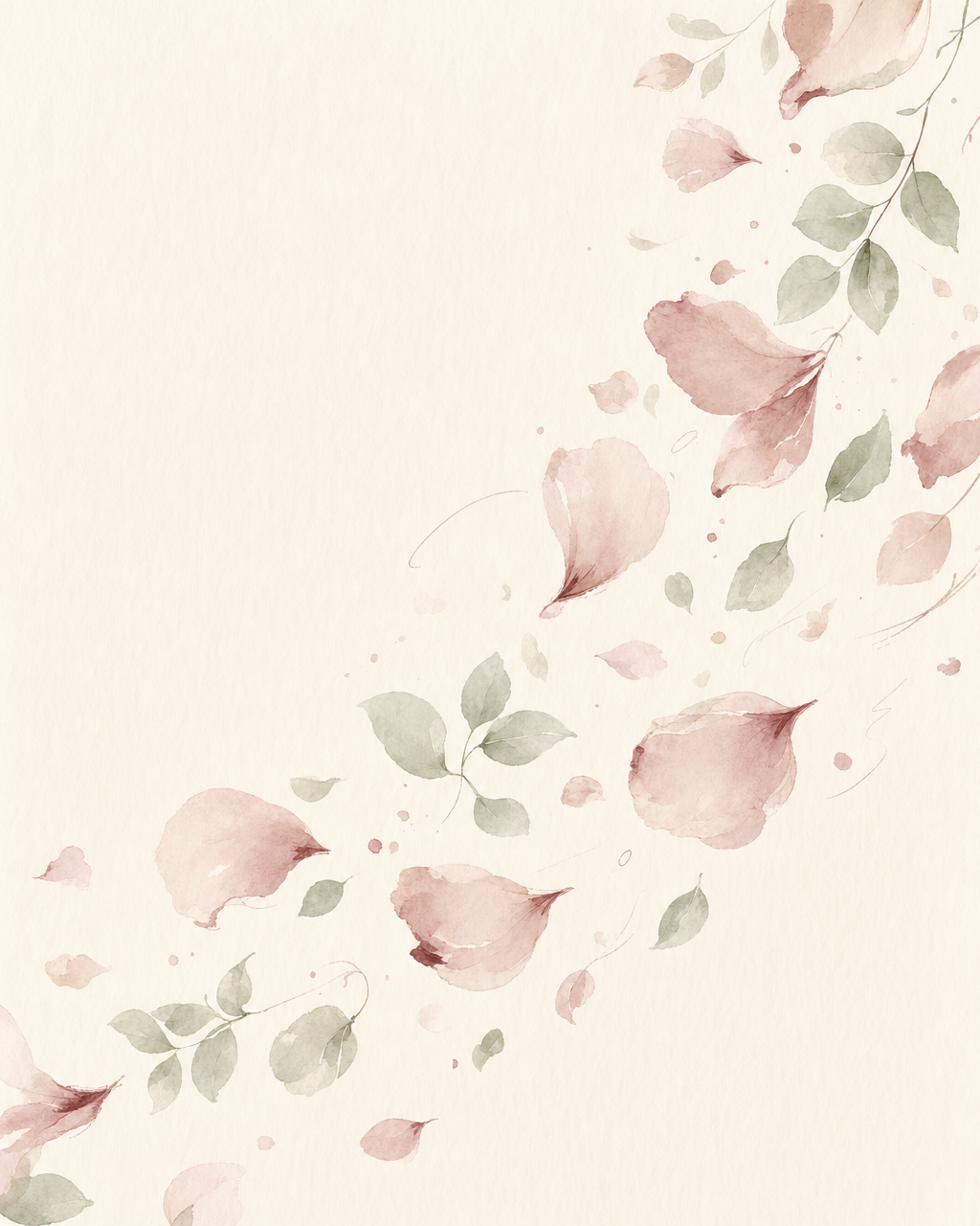 마주 앉아 서로를 바라보는 부부의 수채화