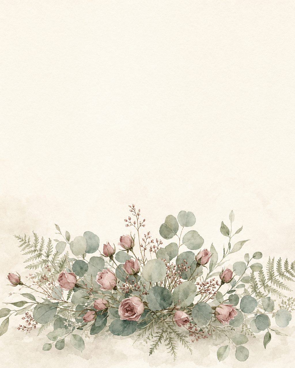 나란히 같은 곳을 바라보는 부부의 수채화